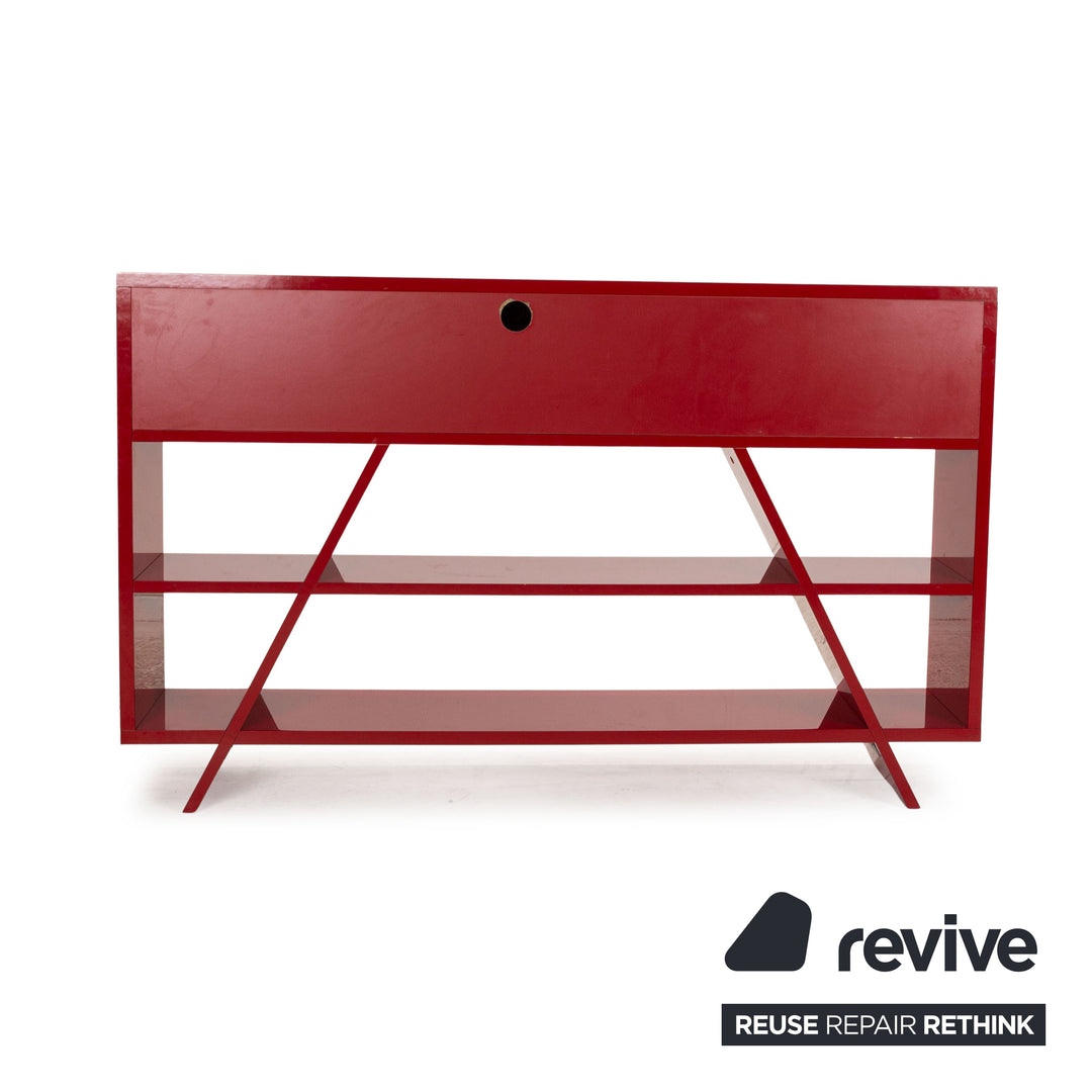 Habitat Wooden Sideboard Red