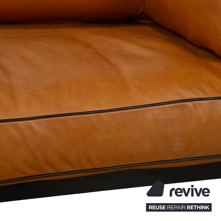 Hay Can Leder Zweisitzer Braun Cognac Sofa Couch