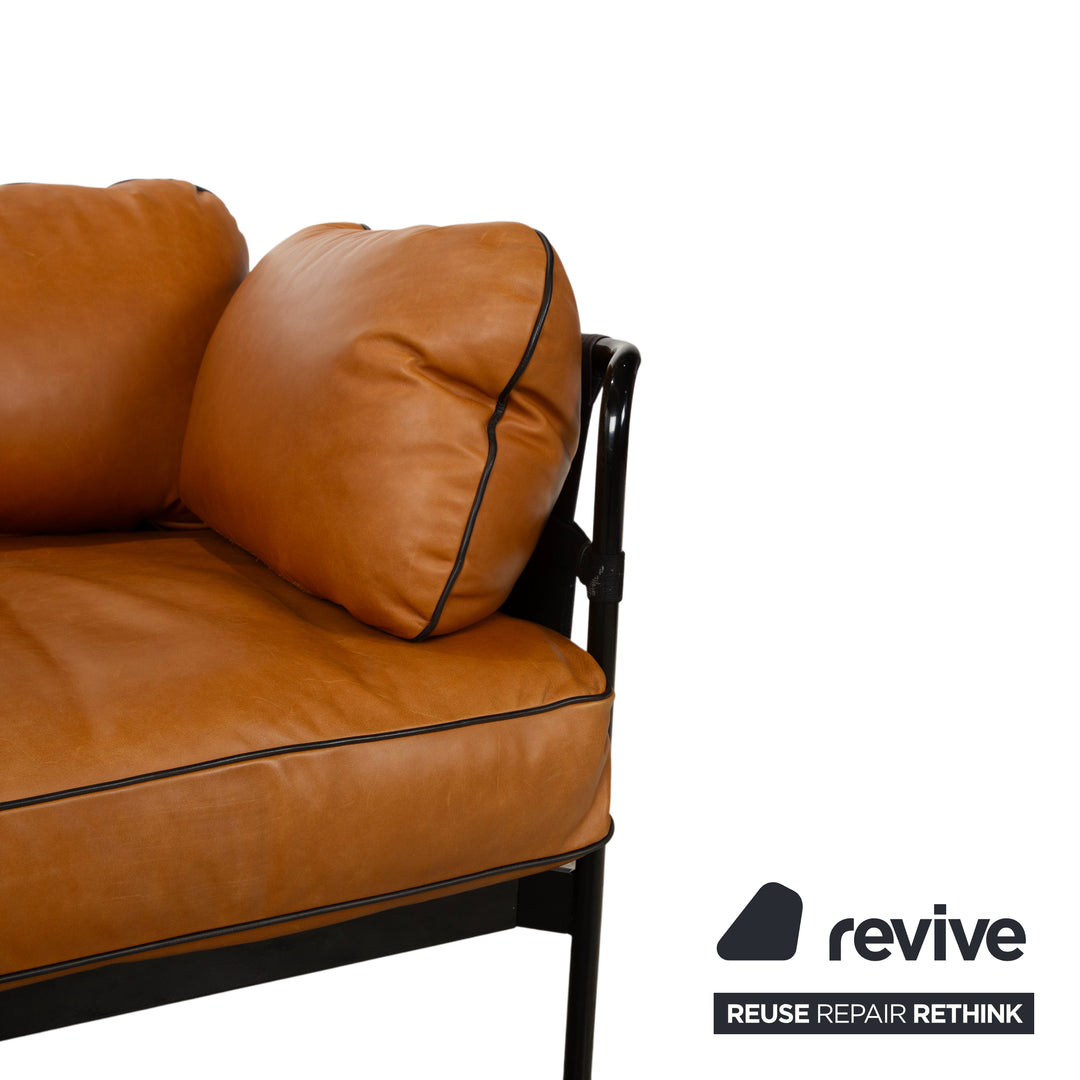 Hay Can Leder Zweisitzer Braun Cognac Sofa Couch
