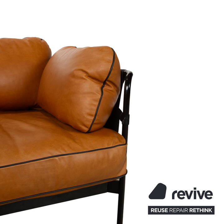 Hay Can Leder Zweisitzer Braun Cognac Sofa Couch