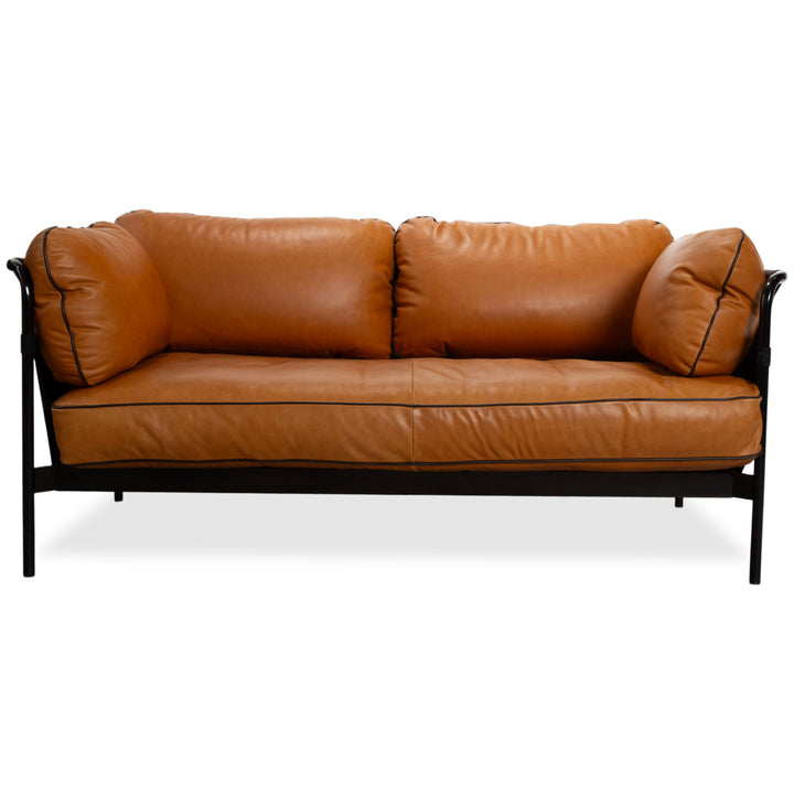 Hay Can Leder Zweisitzer Braun Cognac Sofa Couch