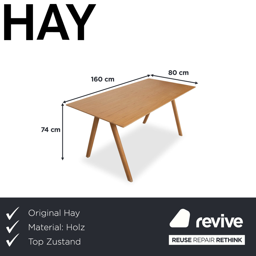 Hay CPH 30 Holz Esstisch Braun 160 x 80 cm