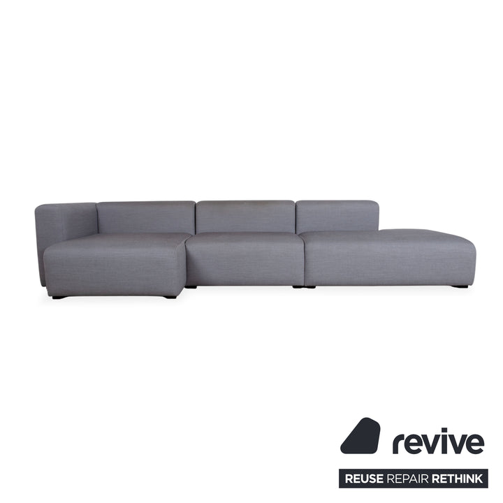 Canapé d'angle en tissu gris HAY Mags