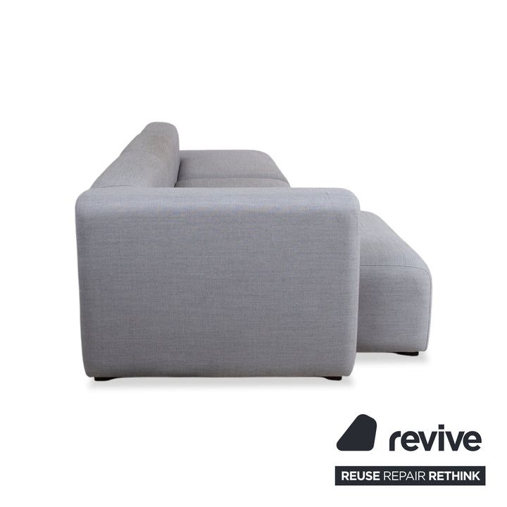 Canapé d'angle en tissu gris HAY Mags