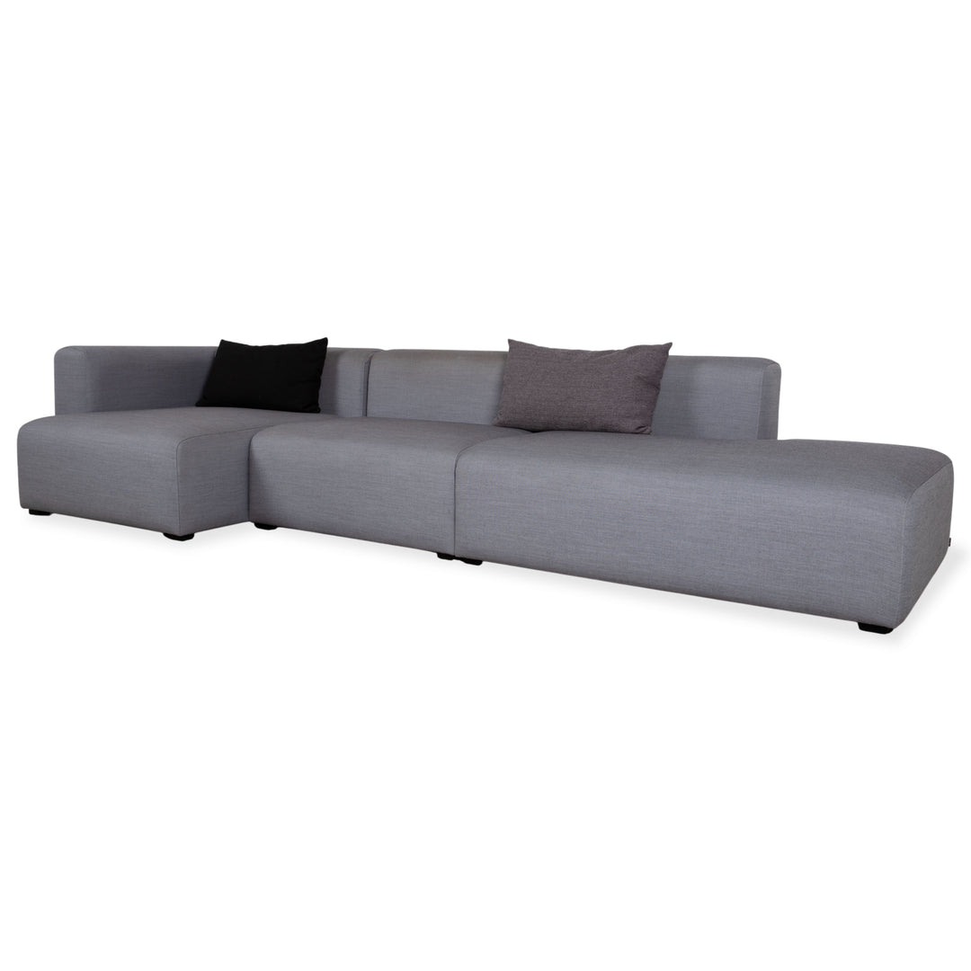 Canapé d'angle en tissu gris HAY Mags