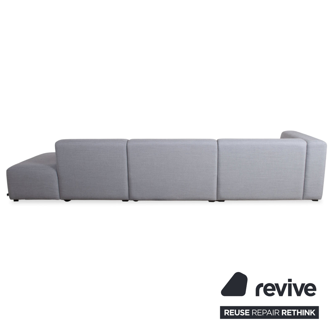 Canapé d'angle en tissu gris HAY Mags