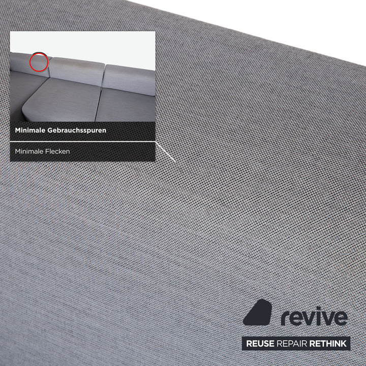 Canapé d'angle en tissu gris HAY Mags