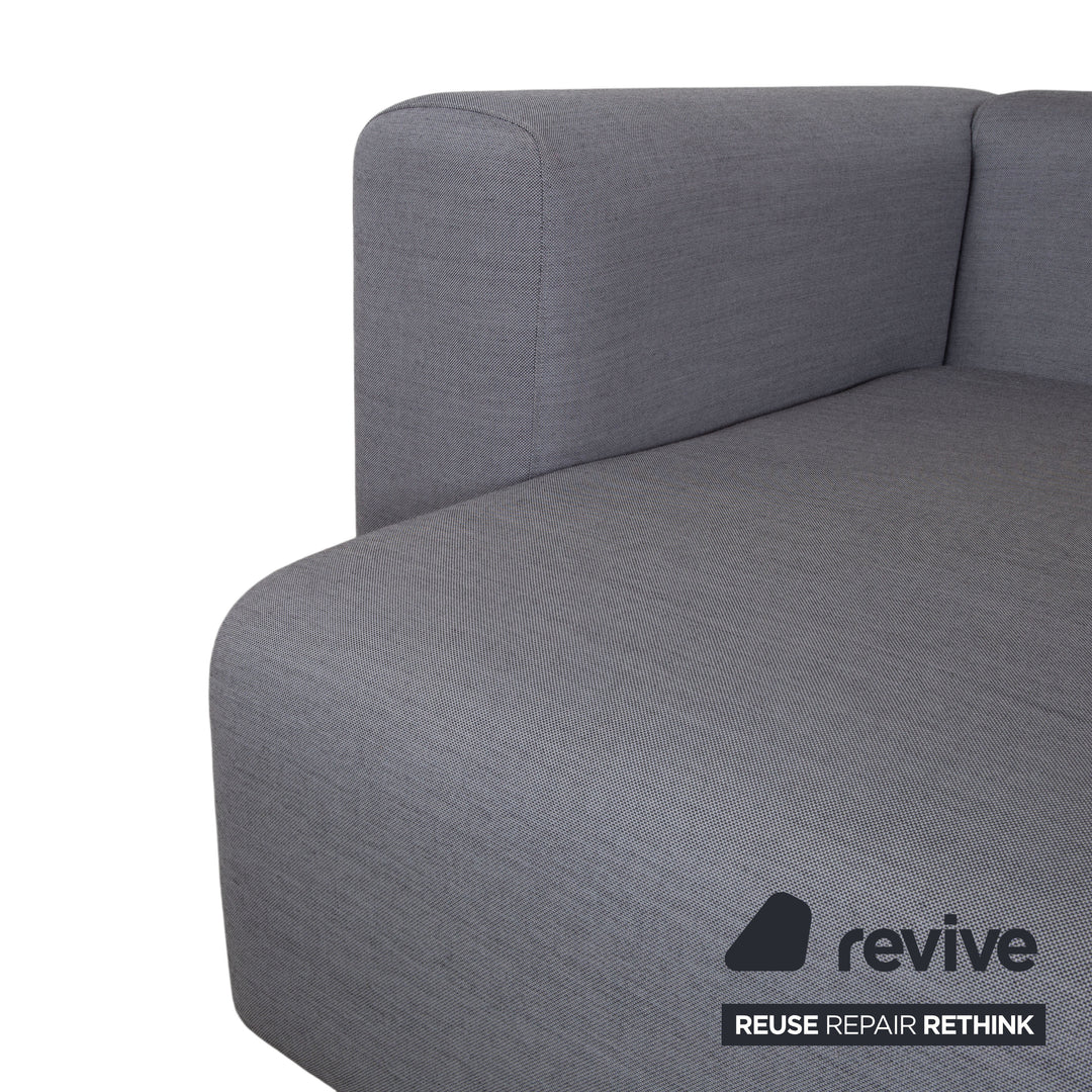 Canapé d'angle en tissu gris HAY Mags