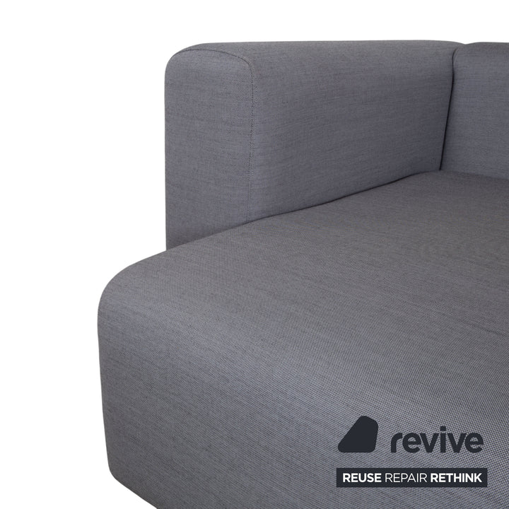 Canapé d'angle en tissu gris HAY Mags