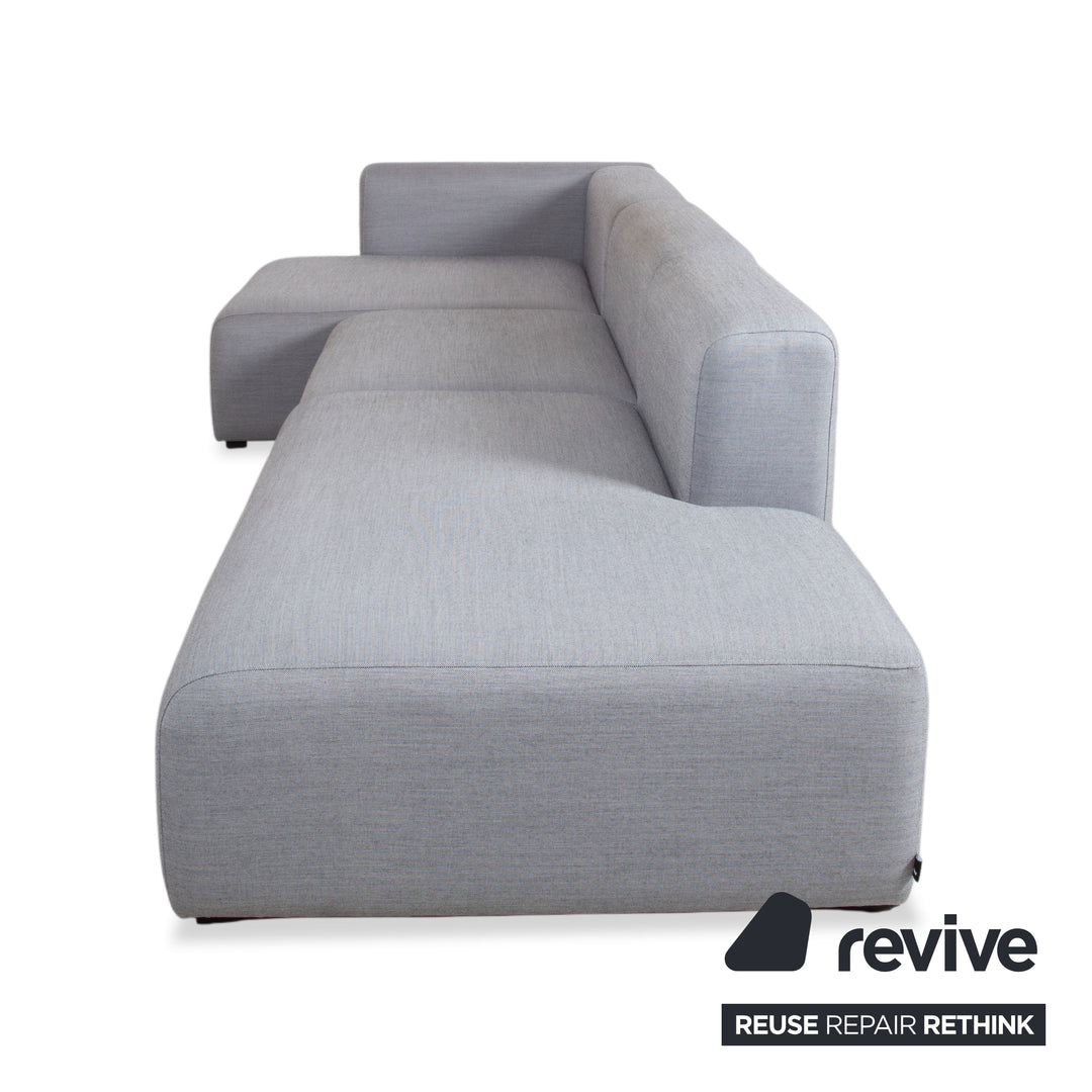 HAY Mags Stoff Ecksofa Hocker Grau Sofa Couch