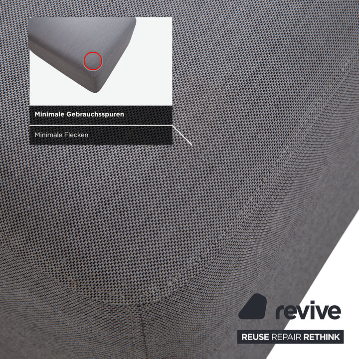 HAY Mags Stoff Ecksofa Hocker Grau Sofa Couch