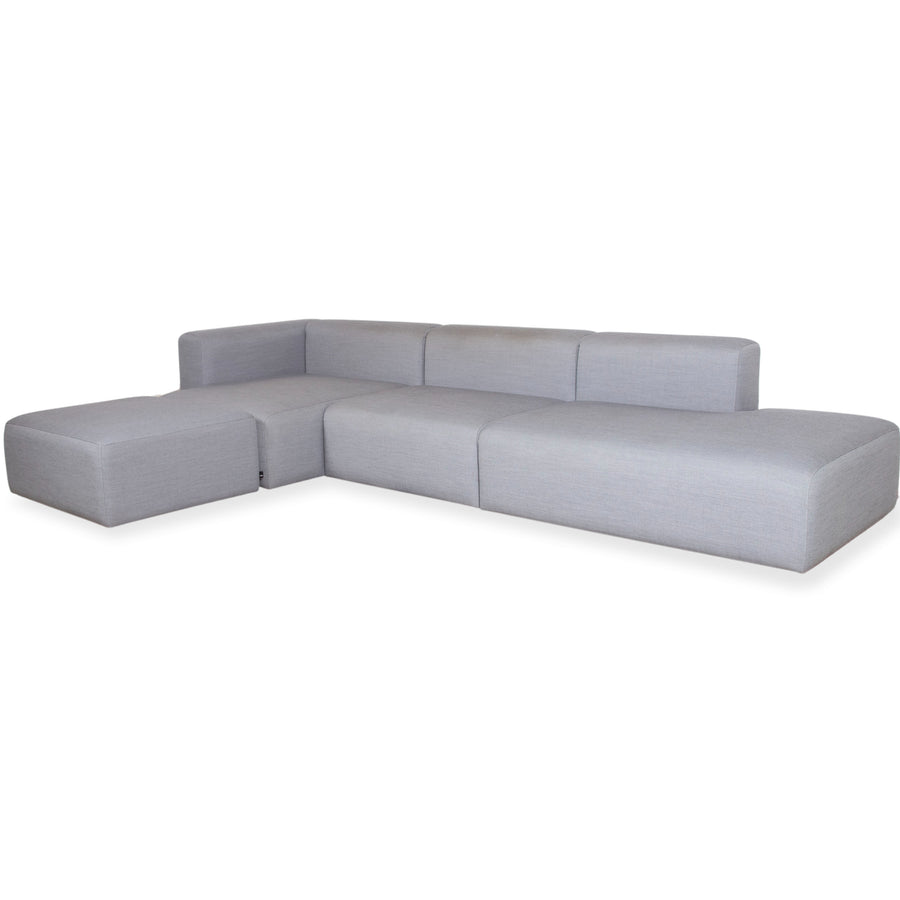 HAY Mags Stoff Ecksofa Hocker Grau Sofa Couch