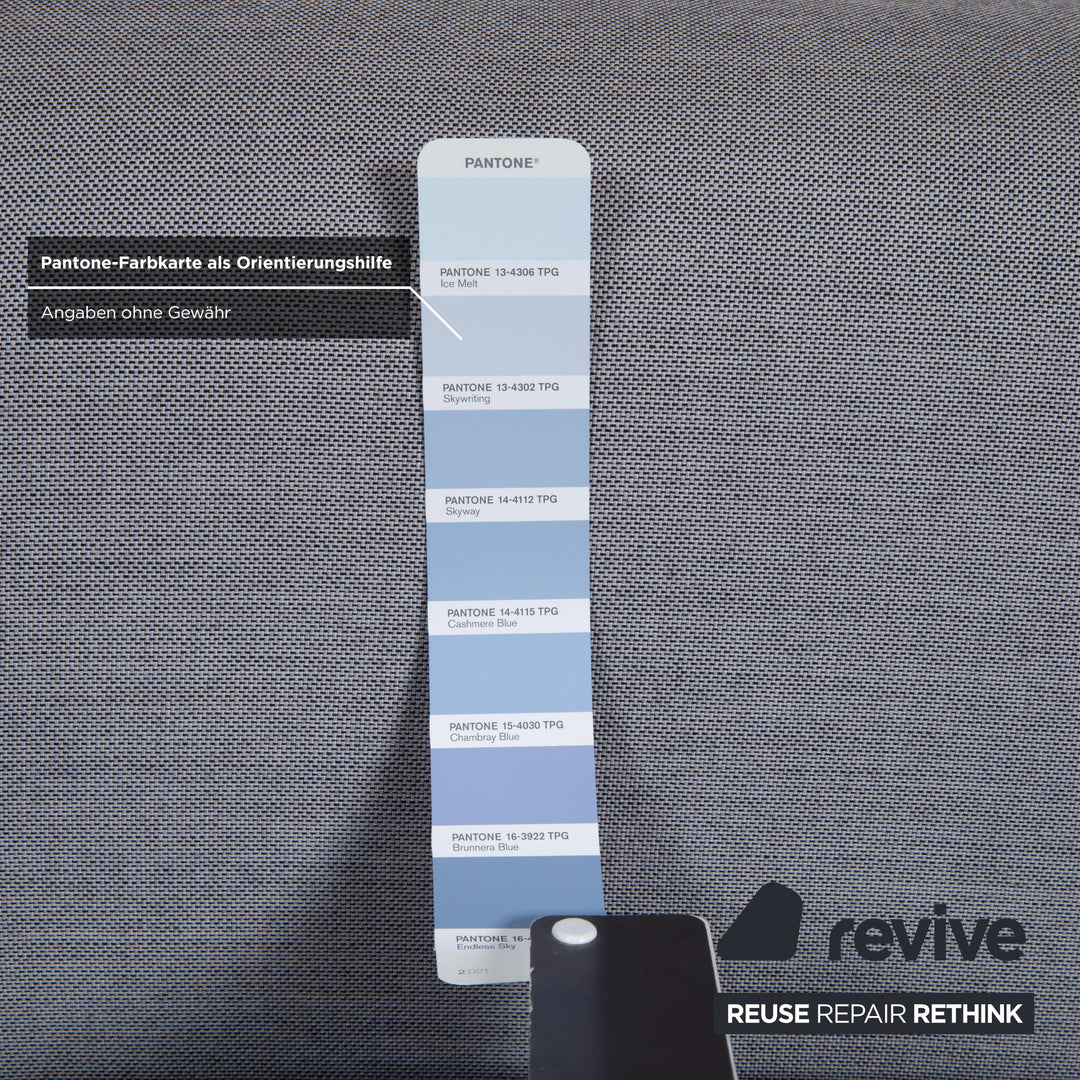 HAY Mags Stoff Ecksofa Hocker Grau Sofa Couch