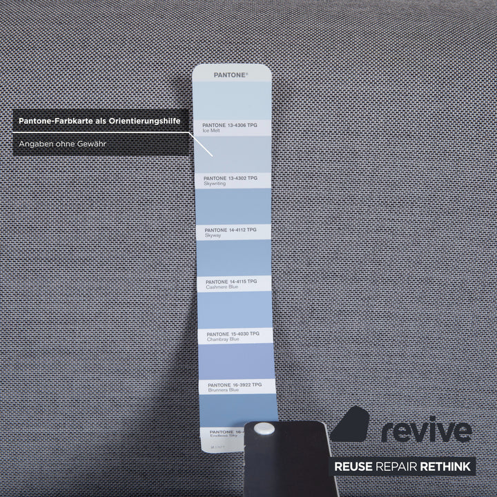 HAY Mags Stoff Ecksofa Hocker Grau Sofa Couch