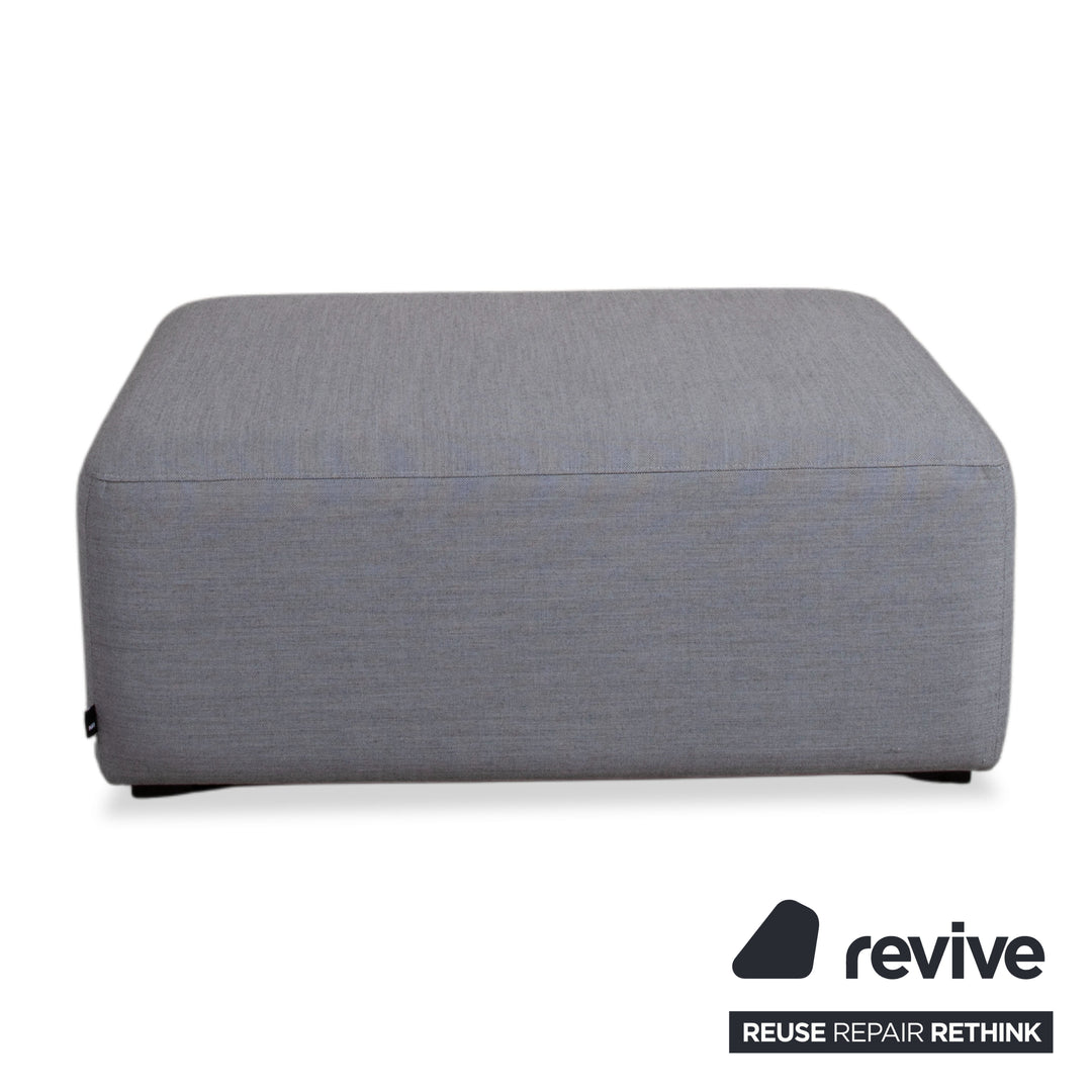 HAY Mags Stoff Ecksofa Hocker Grau Sofa Couch