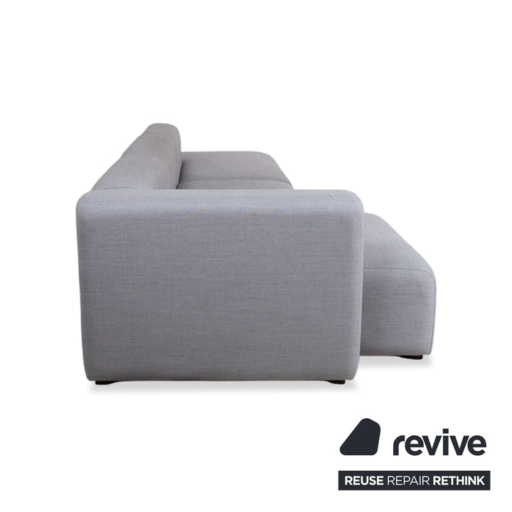 HAY Mags Stoff Ecksofa Hocker Grau Sofa Couch