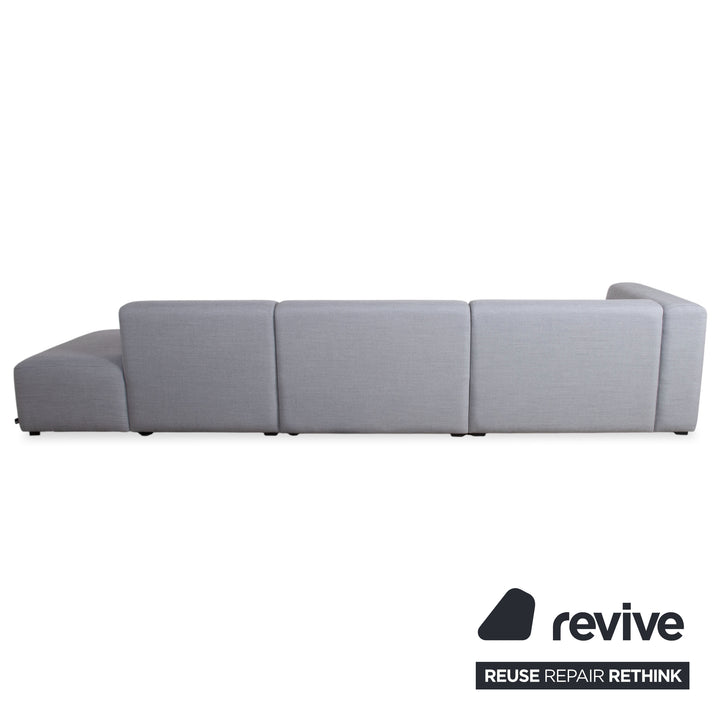 HAY Mags Stoff Ecksofa Hocker Grau Sofa Couch