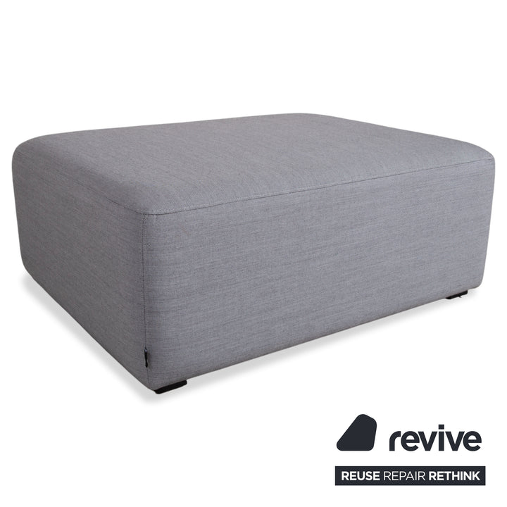 HAY Mags Stoff Ecksofa Hocker Grau Sofa Couch