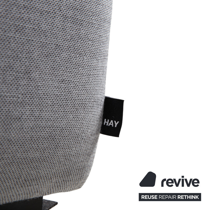 HAY Mags Stoff Ecksofa Hocker Grau Sofa Couch