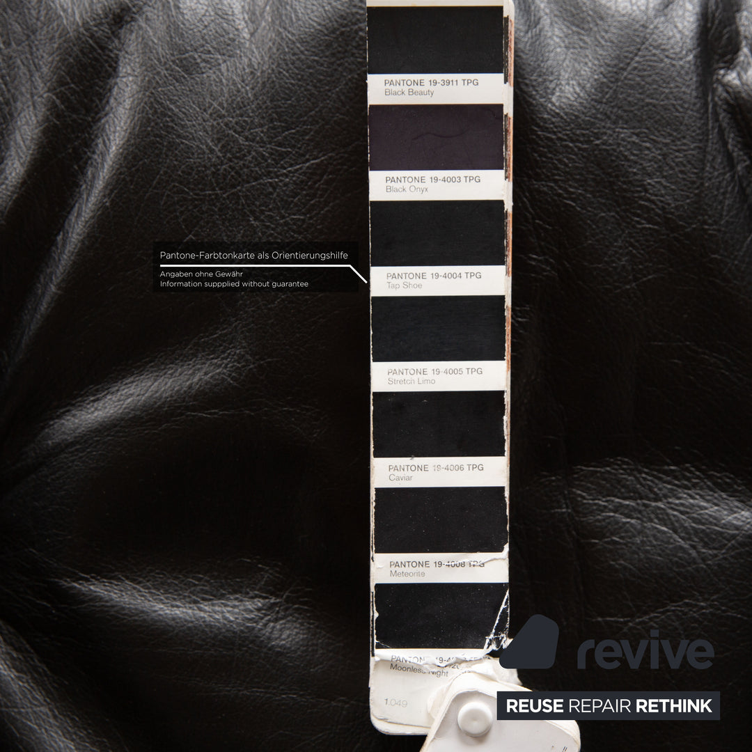 Hermann Miller Eames Lounge Chair inkl. Ottomann Leder Sessel Schwarz Palisander