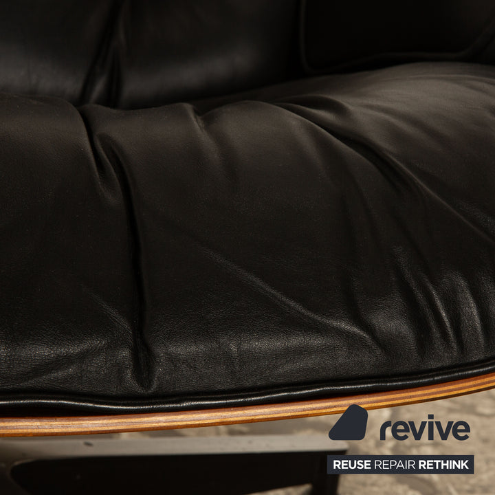 Hermann Miller Eames Lounge Chair (ohne Ottoman) Leder Sessel Schwarz