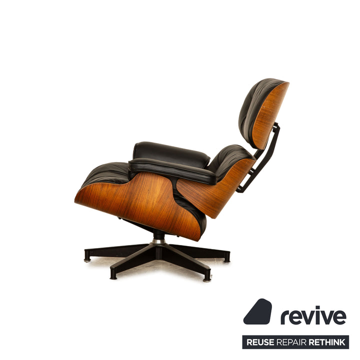 Hermann Miller Eames Lounge Chair (ohne Ottoman) Leder Sessel Schwarz