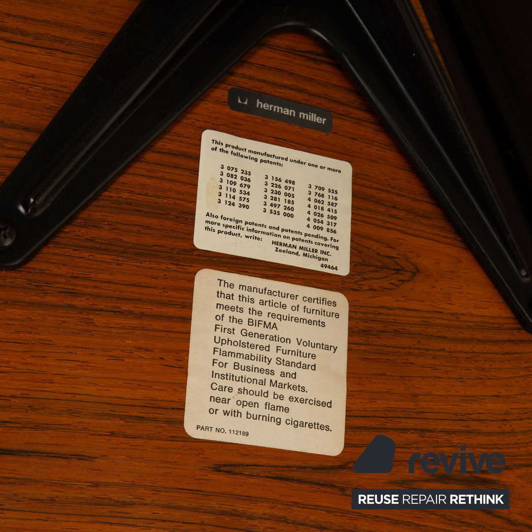 Hermann Miller Eames Lounge Chair (without Ottoman) Leather Armchair Black