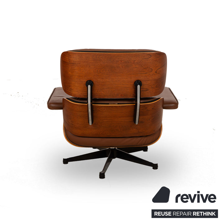 Fauteuil Lounge Hermann Miller Eames (sans pouf) Fauteuil en cuir marron