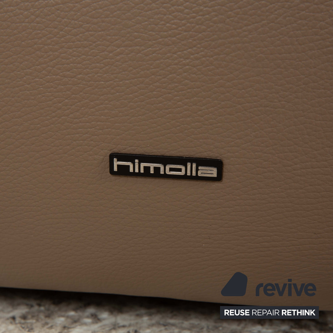 Himolla 1301 canapé d'angle en cuir beige taupe chaise longue droite fonction électrique et manuelle canapé canapé
