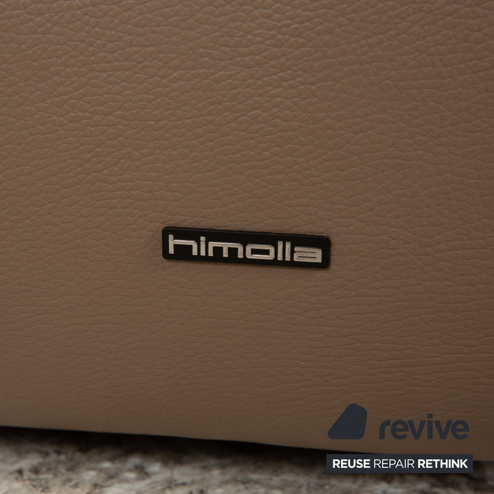 Himolla 1301 canapé d'angle en cuir beige taupe chaise longue droite fonction électrique et manuelle canapé canapé