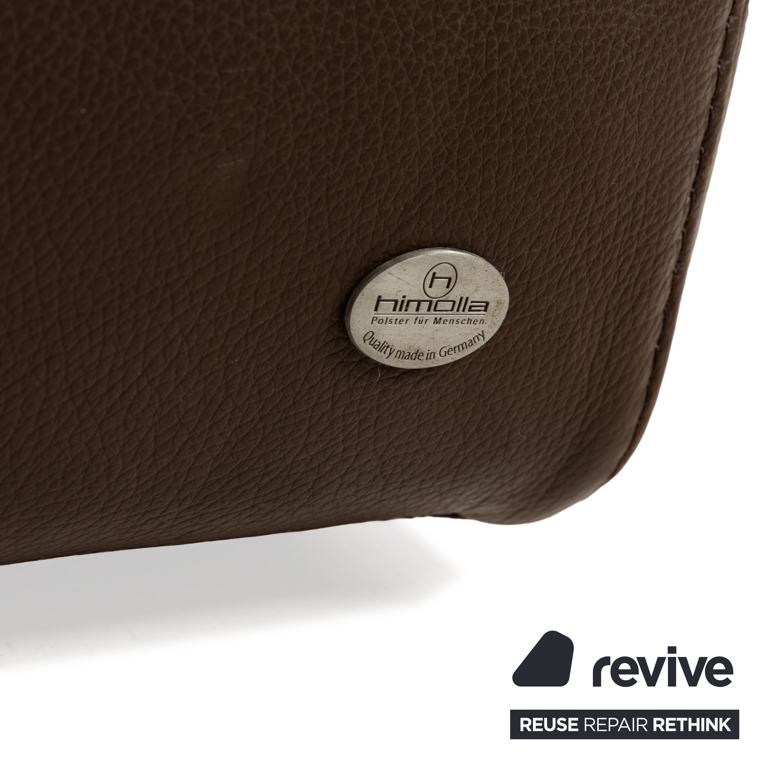 Himolla 1301 Leather Corner Sofa Brown Electric & Manual Function Sofa Couch