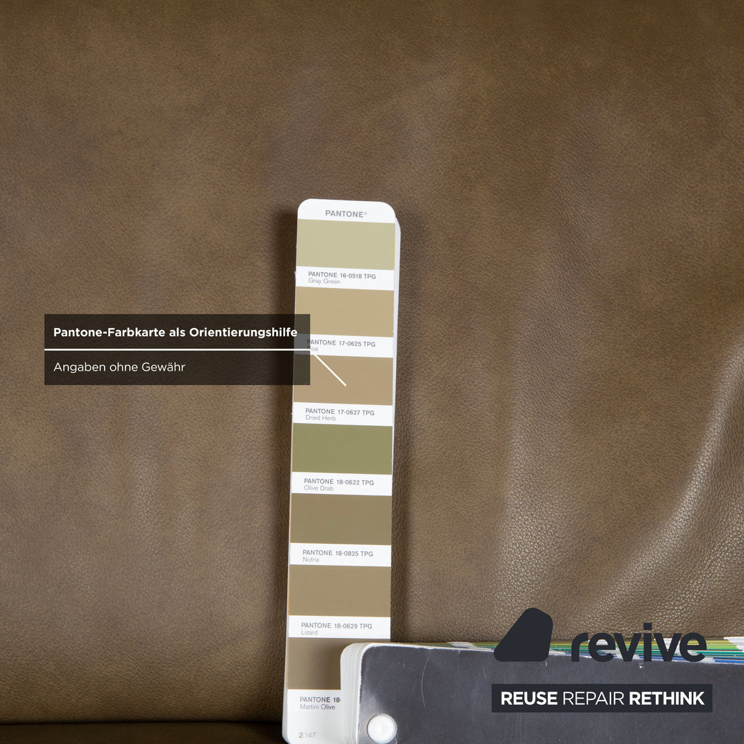 Himolla 1926 Leder Dreisitzer Braun Taupe elektrische / manuelle Funktion Sofa Couch