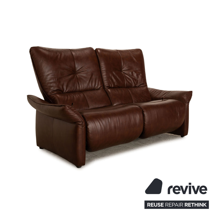 Himolla 4515 Cumuly leather two-seater brown manual relaxation function