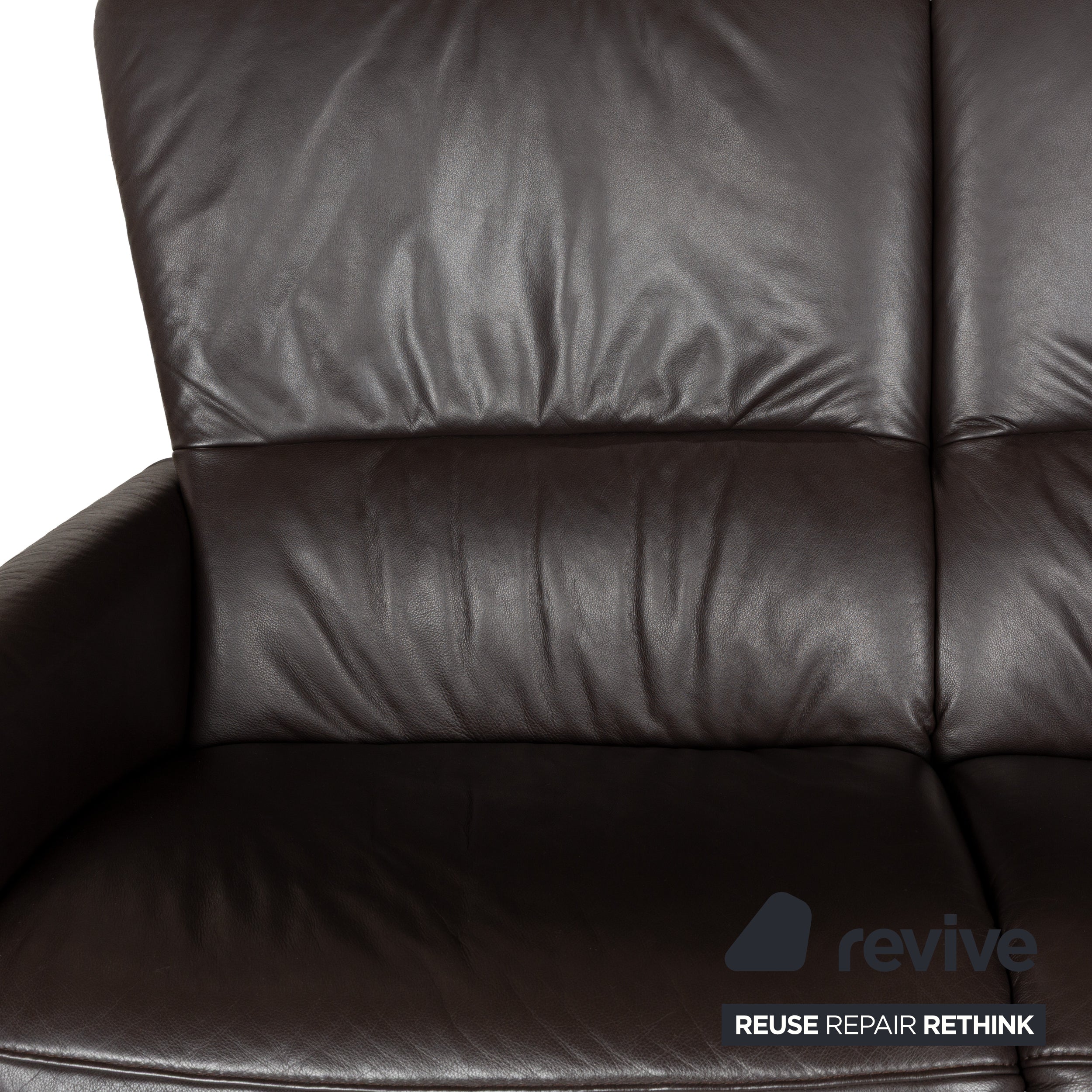 Himolla 4562 Leder Zweisitzer Braun Grau Sofa Couch