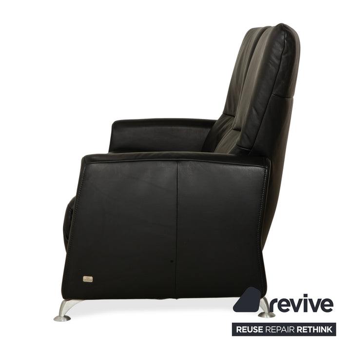 Himolla 4562 Leder Zweisitzer Schwarz Sofa Couch