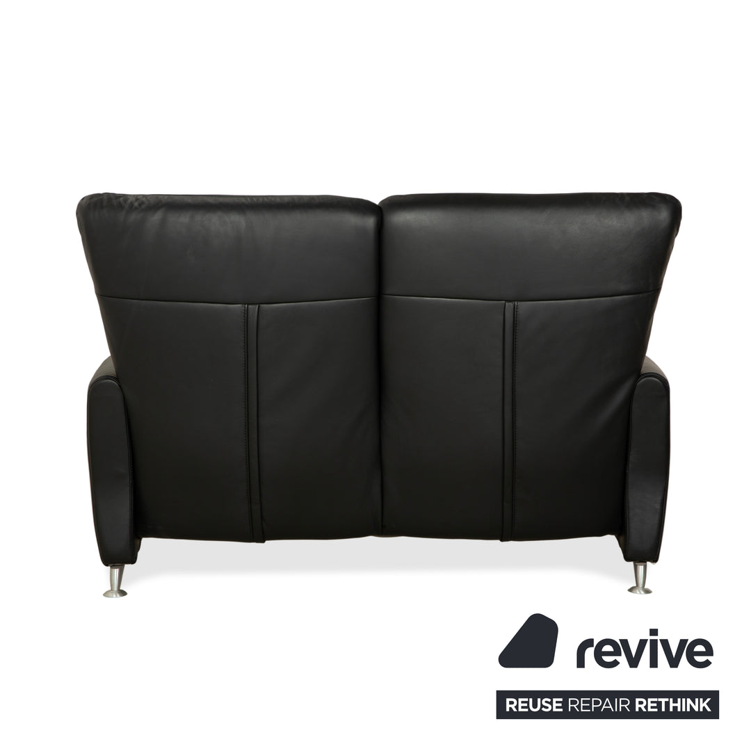Himolla 4562 Leder Zweisitzer Schwarz Sofa Couch