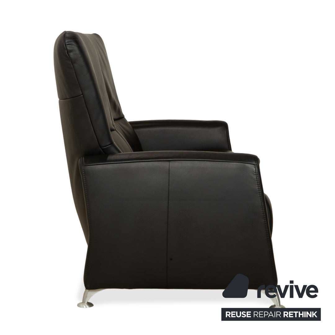 Himolla 4562 Leder Zweisitzer Schwarz Sofa Couch