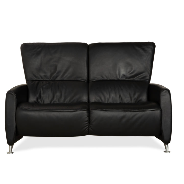 Himolla 4562 Leder Zweisitzer Schwarz Sofa Couch
