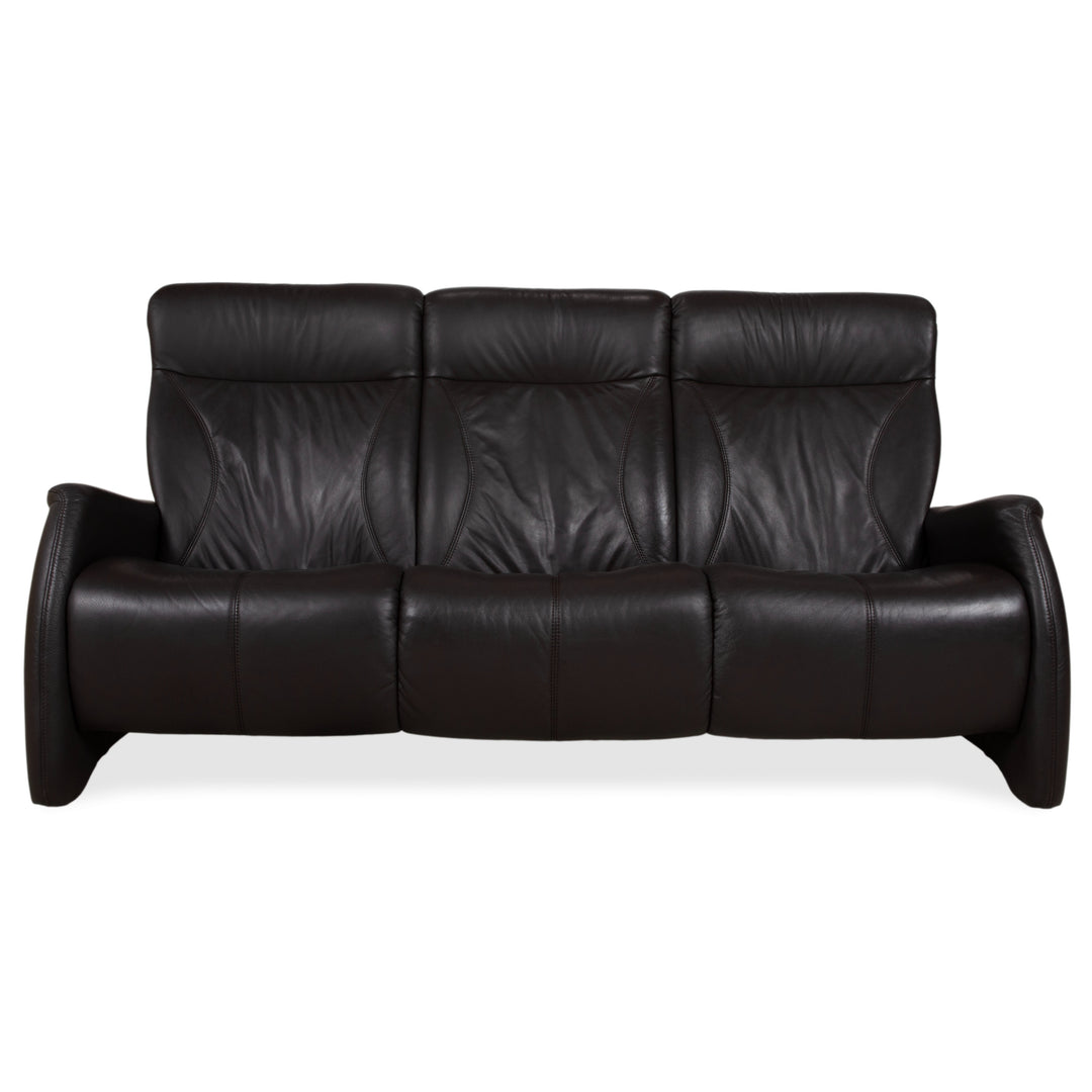 Himolla 4571 Leder Dreisitzer Anthrazit Grau Sofa Couch