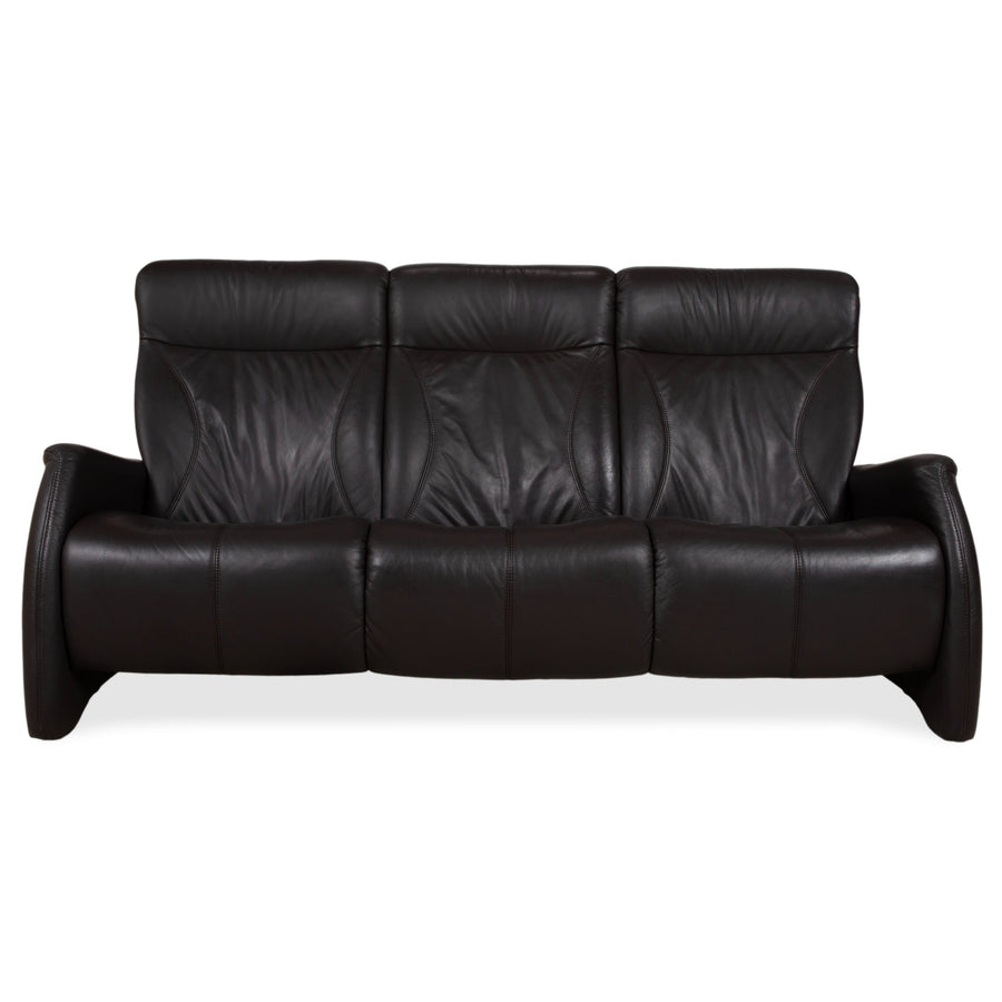 Himolla 4571 Leder Dreisitzer Anthrazit Grau Sofa Couch