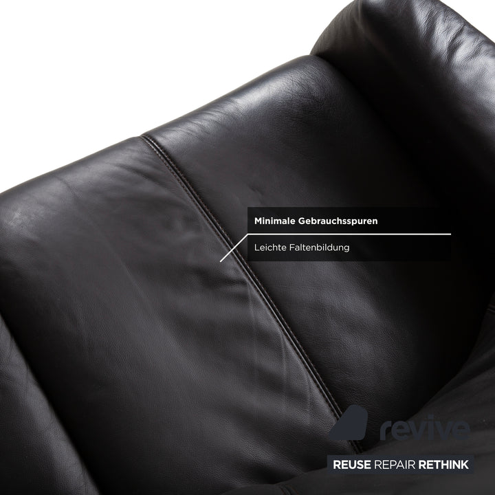Himolla 4571 Leder Dreisitzer Anthrazit Grau Sofa Couch