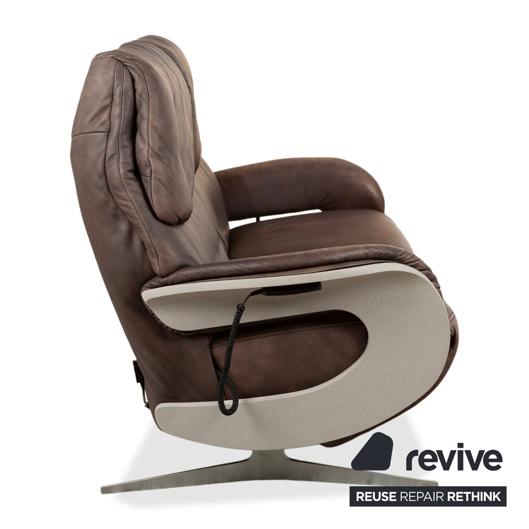 Himolla 4818 Leder Zweisitzer elektrische Funktion Braun Sofa Couch