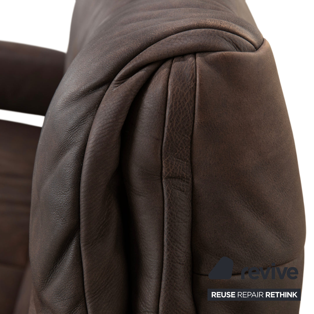 Himolla 4818 Leder Zweisitzer elektrische Funktion Braun Sofa Couch