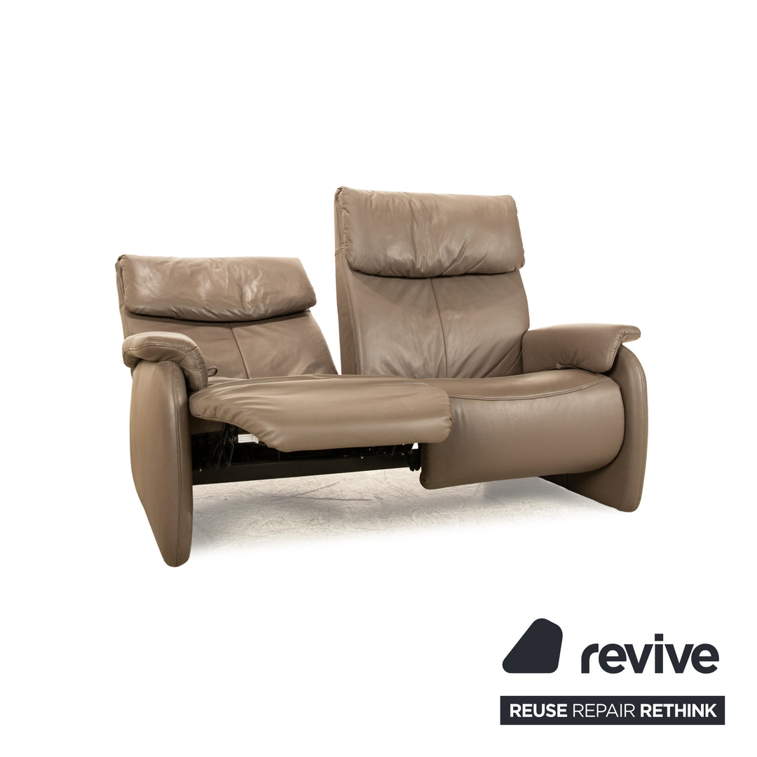 Himolla 4879 leather sofa set brown manual relaxation function two-seater three-seater sofa couch