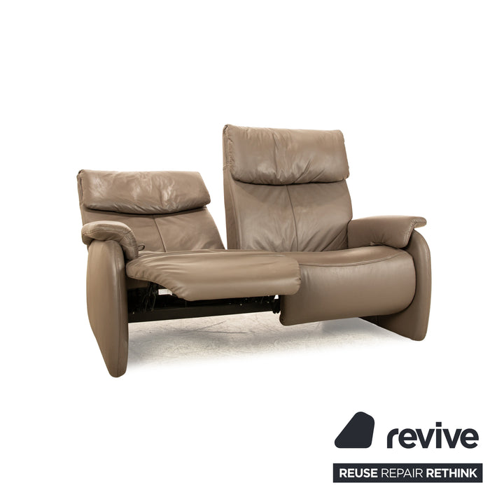 Himolla 4879 leather sofa set brown manual relaxation function two-seater three-seater sofa couch