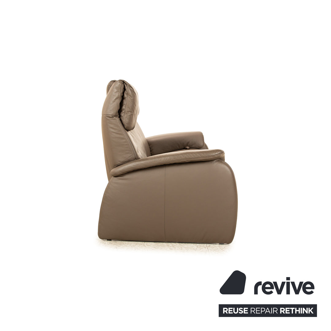 Himolla 4879 Leder Sofa Garnitur Braun manuelle Relaxfunktion Zweisitzer Dreisitzer Sofa Couch