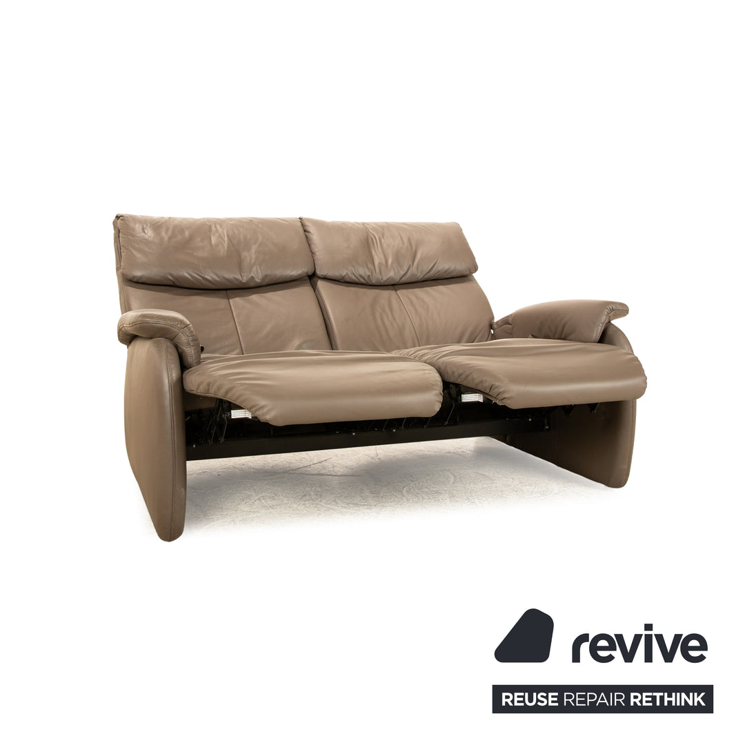 Himolla 4879 Leder Sofa Garnitur Braun manuelle Relaxfunktion Zweisitzer Dreisitzer Sofa Couch