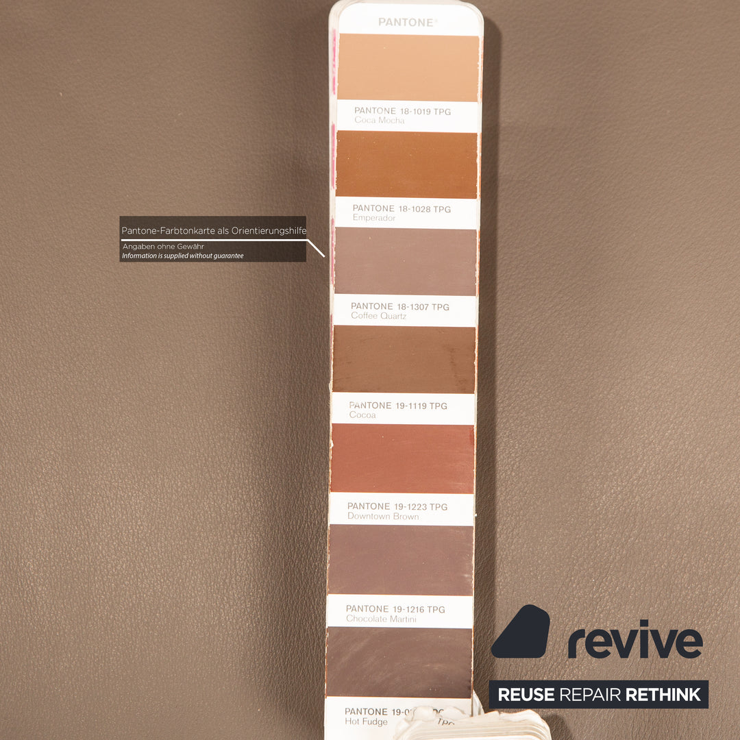 Himolla 4879 leather sofa set brown manual relaxation function two-seater three-seater sofa couch