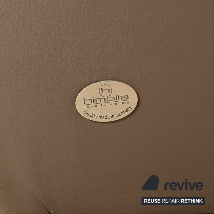 Himolla 4879 leather sofa set brown manual relaxation function two-seater three-seater sofa couch