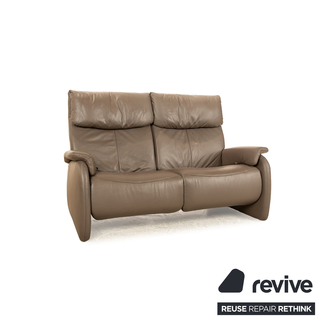 Himolla 4879 Leder Sofa Garnitur Braun manuelle Relaxfunktion Zweisitzer Dreisitzer Sofa Couch
